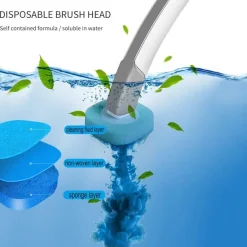 Einweg-Toilettenbürste – Profi-Reinigungswerkzeug mit langem Griff