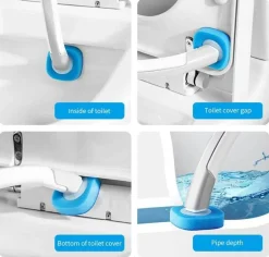 Einweg-Toilettenbürste – Profi-Reinigungswerkzeug mit langem Griff