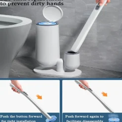 Einweg-Toilettenbürstenset – Magisches Reinigungswerkzeug