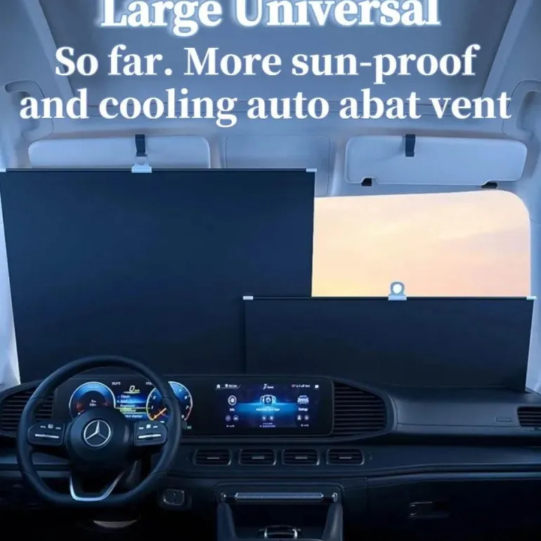Einziehbarer Sonnenschutz fürs Auto – UV-Schutz für die Windschutzscheibe