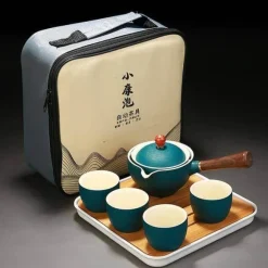 Einzigartiges bewegliches Teekannenfilterset aus Keramik