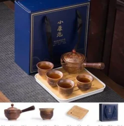 Einzigartiges bewegliches Teekannenfilterset aus Keramik