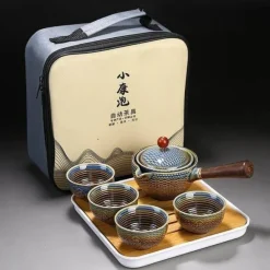 Einzigartiges bewegliches Teekannenfilterset aus Keramik