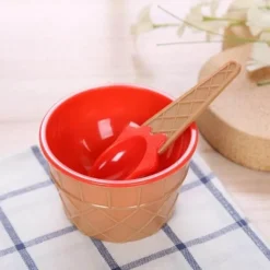 Eiscreme-Schalen-Set zum Schmelzen von Süßigkeiten – lustiges Dessert-Set