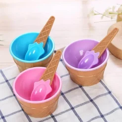 Eiscreme-Schalen-Set zum Schmelzen von Süßigkeiten – lustiges Dessert-Set