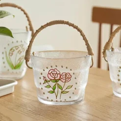 Eiskübel aus Bambus – Stilvoller tragbarer Getränkekühler