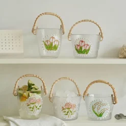 Eiskübel aus Bambus – Stilvoller tragbarer Getränkekühler