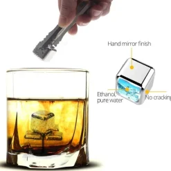 Eiswürfel aus Edelstahl – wiederverwendbare Getränkekühler, keine Verdünnung