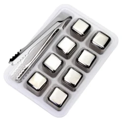 Eiswürfel aus Edelstahl – wiederverwendbare Getränkekühler, keine Verdünnung