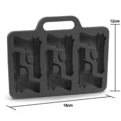 Eiswürfelform mit Gothic-Totenkopf – 3D-Halloween-Partyform