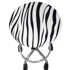 Elastischer Stuhlbezug mit Blumenmuster – Stilvoller, schmutzabweisender Schonbezug für Barhocker zu Hause