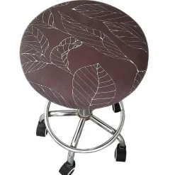 Elastischer Stuhlbezug mit Blumenmuster – Stilvoller, schmutzabweisender Schonbezug für Barhocker zu Hause