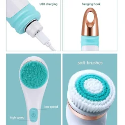 Electric Bath Massager Brush - Spa Exfoliating Silicone Tool