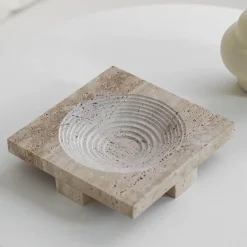 Elegance Tablett-Set - Travertin Deko-Kollektion