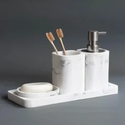 Elegant Bath Accessories Set - Luxurious Bathroom Essentials