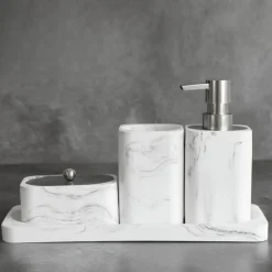 Elegant Bath Accessories Set - Luxurious Bathroom Essentials
