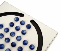 Elegant Blue Pawns Peg Solitaire Game