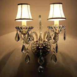 Elegant Crystal Wall Sconces - Luxury European Lighting