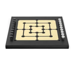 Elegant Gold Mill Game Set for Endless Fun