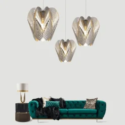 Elegant Led Pendant Loft Style Iron Chandelier Lamp