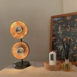 Elegant Mystic Dual Table Lamp - Stylish Lighting Decor