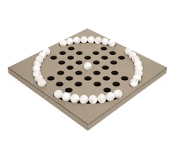 Elegant Pearl Pawn Peg Solitaire Game