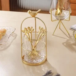 Elegante Aufbewahrungsdose für Dessertgabel und -löffel – luxuriöser Küchen-Organizer