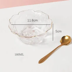 Elegante Blumenschale aus Glas – dekorative Schale für den Mittelpunkt