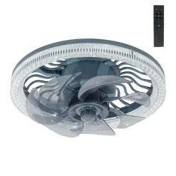 Elegante 3-in-1-Ventilatorlampe mit Fernbedienung – geräuschloses Design