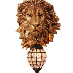 Elegante Löwen-Wandlampe – Tier-Wandleuchte