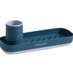 Eleganter bunter Schwammhalter, stilvoller Küchenorganizer