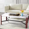 Eleganter Couchtisch mit Marmorplatte – Stilvoller Akzenttisch