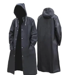Eleganter dicker Unisex-Regenmantel mit Kapuze
