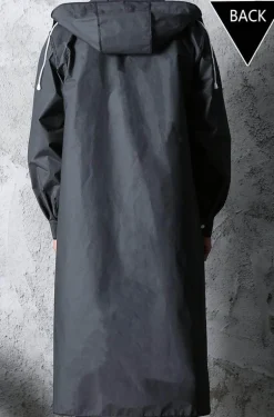 Eleganter dicker Unisex-Regenmantel mit Kapuze
