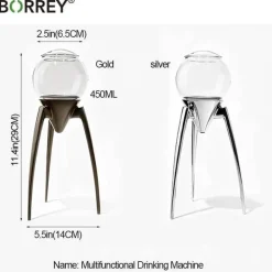 Eleganter dreibeiniger Filterkaffee-/Teebereiter – Stilvolle Brühstation