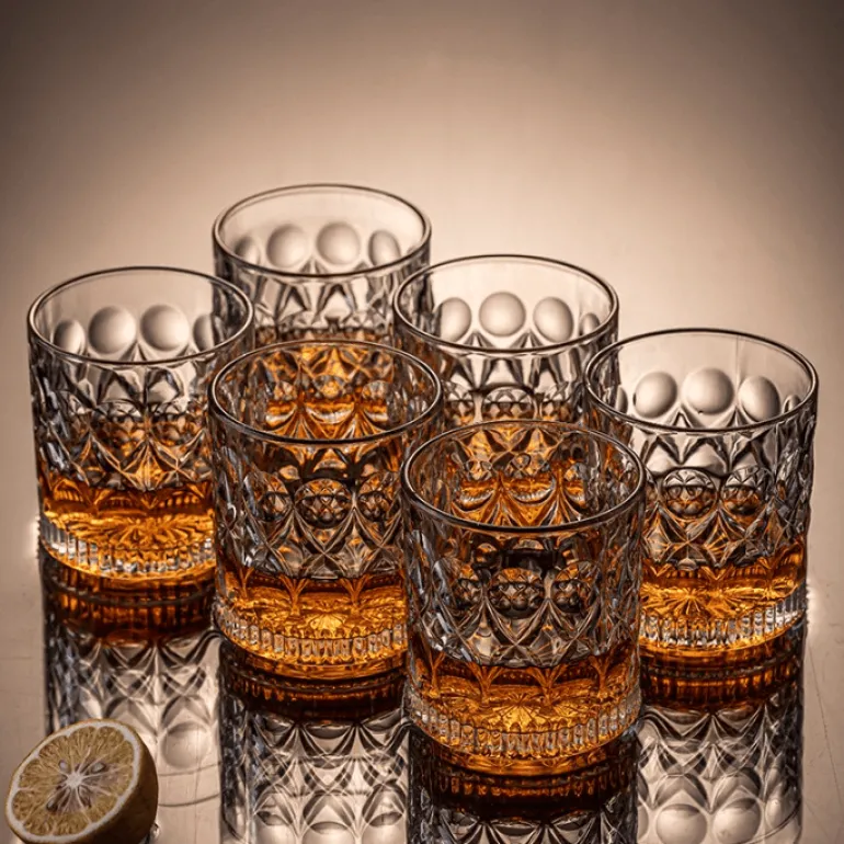 Eleganter Kristallbecher - Borlan Drinkware