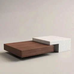 Eleganter Marmor-Couchtisch - Alaric Design