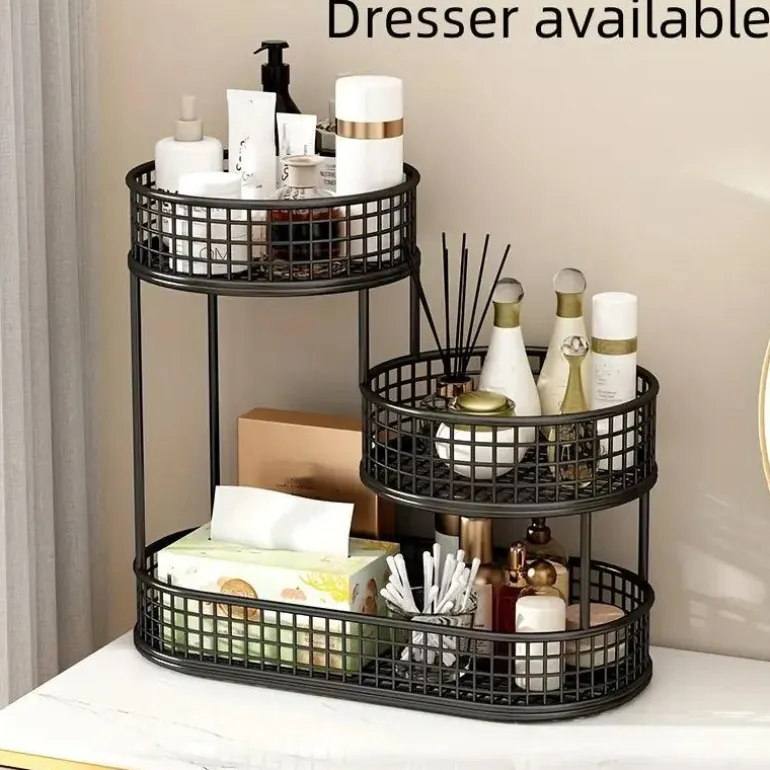 Eleganter mehrstöckiger Obstkorb aus Metall – luxuriöses dekoratives Design