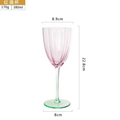 Eleganter Rotweinkelch – Blütenblatt-Veins-Champagnerglas für Restaurants und Feiertage