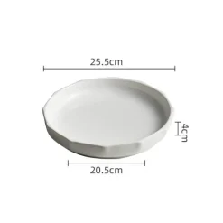 Eleganter Suppenteller aus Keramik im vertikalen Design für stilvolles Essgeschirr