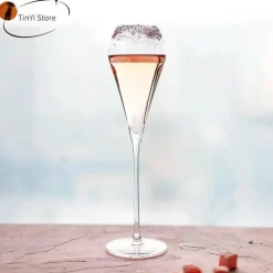 Elegantes Champagnerflöten-Set aus mundgeblasenem Kristallglas – perfekt für Feiern