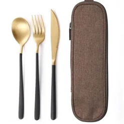 Elegantes Edelstahl-Geschirrset – Premium-Essbesteck