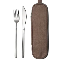 Elegantes Edelstahl-Geschirrset – Premium-Essbesteck