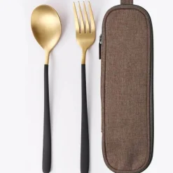 Elegantes Edelstahl-Geschirrset – Premium-Essbesteck