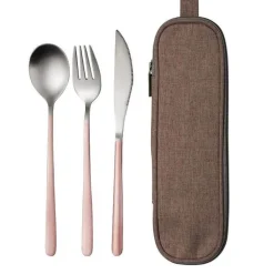 Elegantes Edelstahl-Geschirrset – Premium-Essbesteck