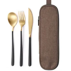 Elegantes Edelstahl-Geschirrset – Premium-Essbesteck