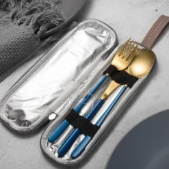 Elegantes Edelstahl-Geschirrset – Premium-Essbesteck