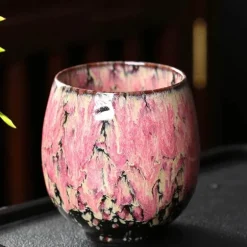 Elegantes handgefertigtes chinesisches Kaffeetassen-Set aus Kiln-Keramik – 250 ml Kung-Fu-Teetassen