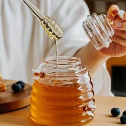 Elegantes Honigglas - Vorratsbehälter aus Glas