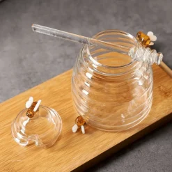 Elegantes Honigglas - Vorratsbehälter aus Glas